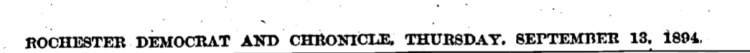 Rochester Democrat and Chronicle title